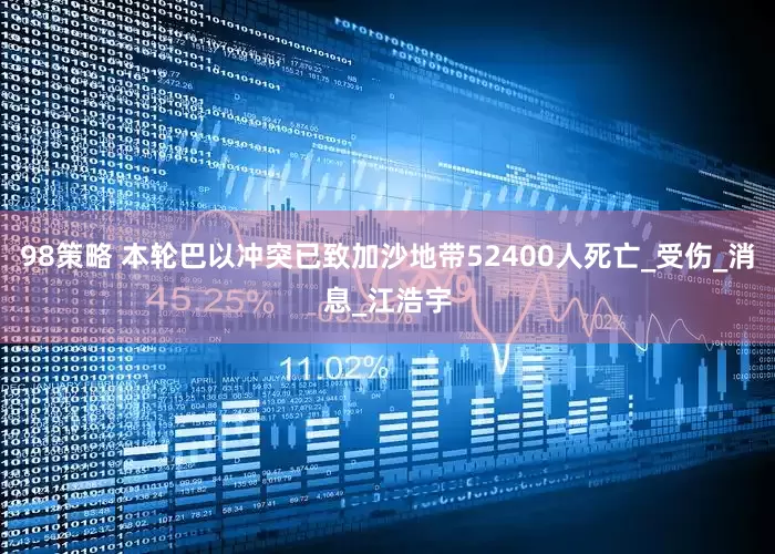 98策略 本轮巴以冲突已致加沙地带52400人死亡_受伤_消息_江浩宇